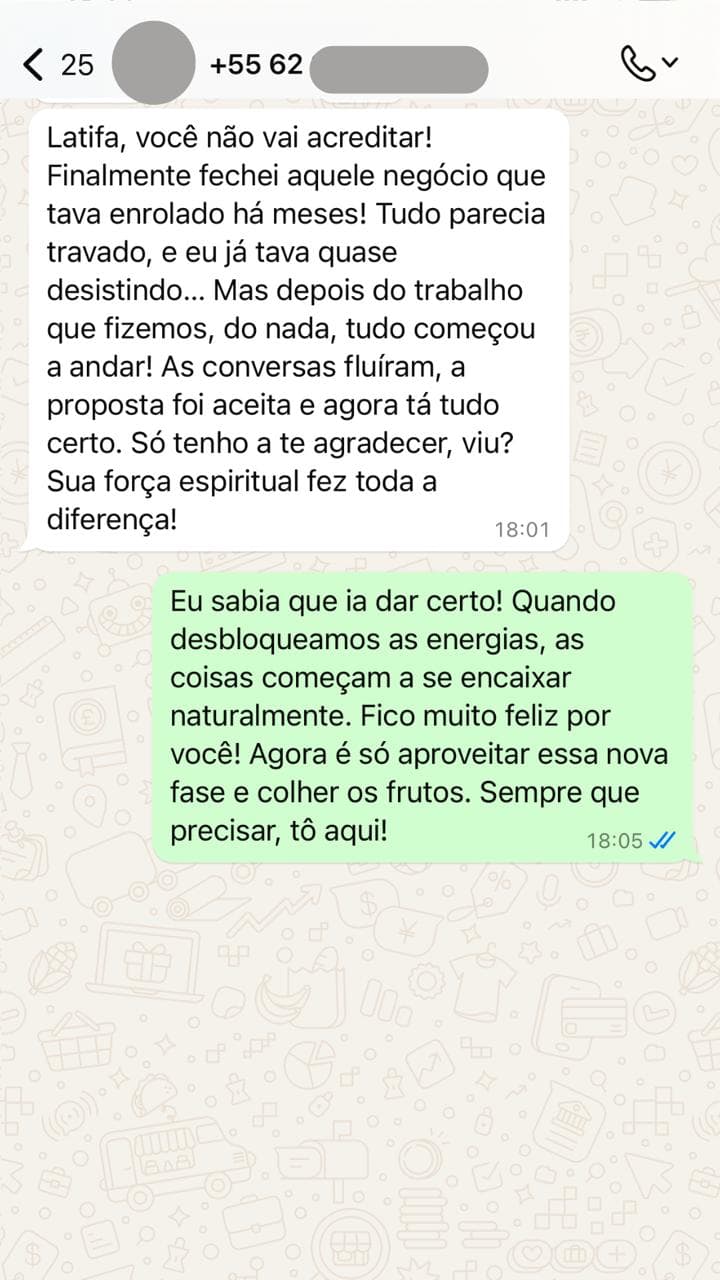 Depoimento de cliente satisfeito